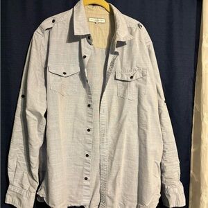 PD&C Light Gray Casual Button Down Shirt